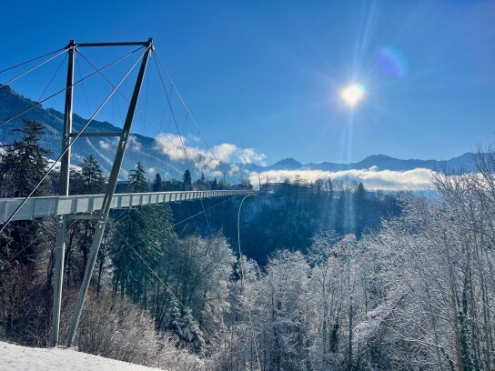 Panoramabruecke Sigriswil im Winter Susanne Hopkins