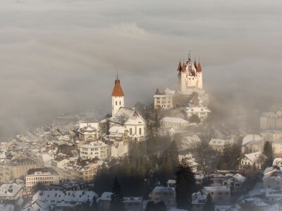 Schloss Thun im Winter