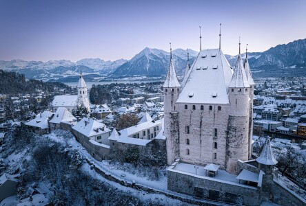 Schloss Thun im Winter