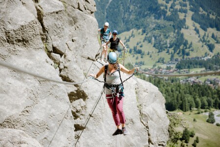 Klettersteig Kandersteg Allmenalp Anja Zurbruegg TourismusAdelboden Lenk Kandersteg