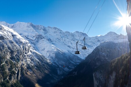 Schilthorn Luftseilbahn Winter