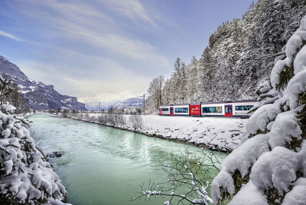 Zentralbahn Meiringen  Innertkirchen Winter