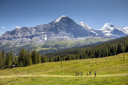 Wandern Familie Maennlichen Grindelwaldjpg