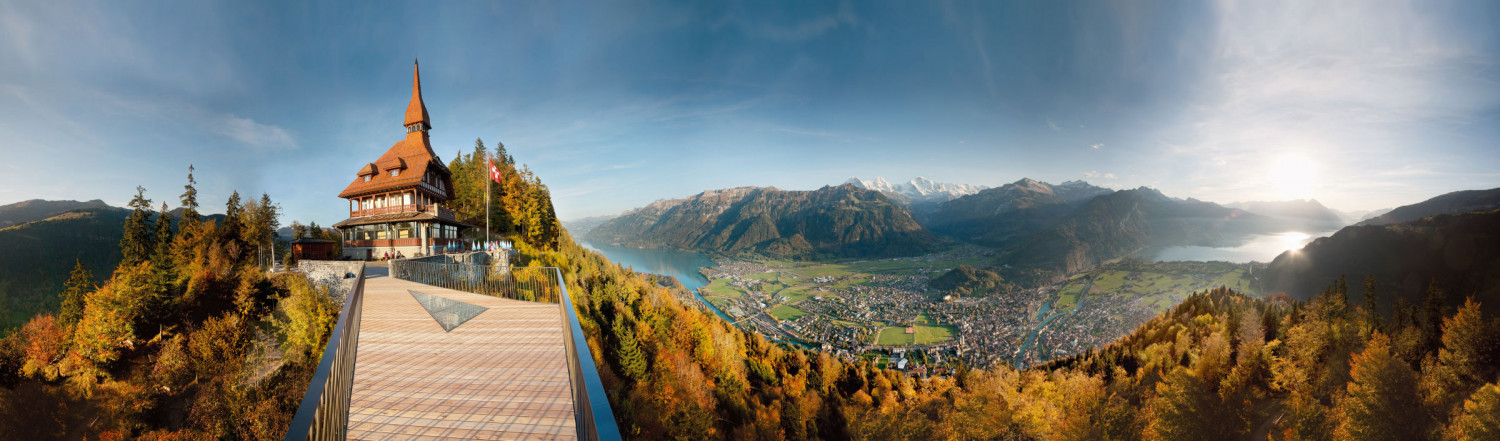 Restaurant Harder Kulm mit grandioser Aussicht auf Interlaken