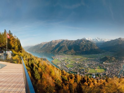 Restaurant Harder Kulm mit grandioser Aussicht auf Interlaken