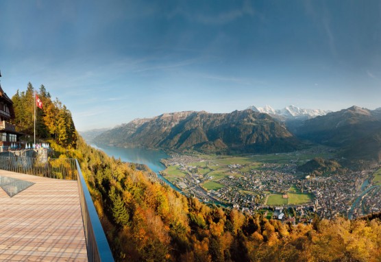 Restaurant Harder Kulm mit grandioser Aussicht auf Interlaken