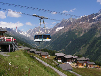 Luftseilbahn von Wiler auf die Lauchernalp im Lötschental