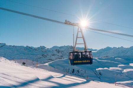 Luftseilbahn Melchsee Frutt Winter 2