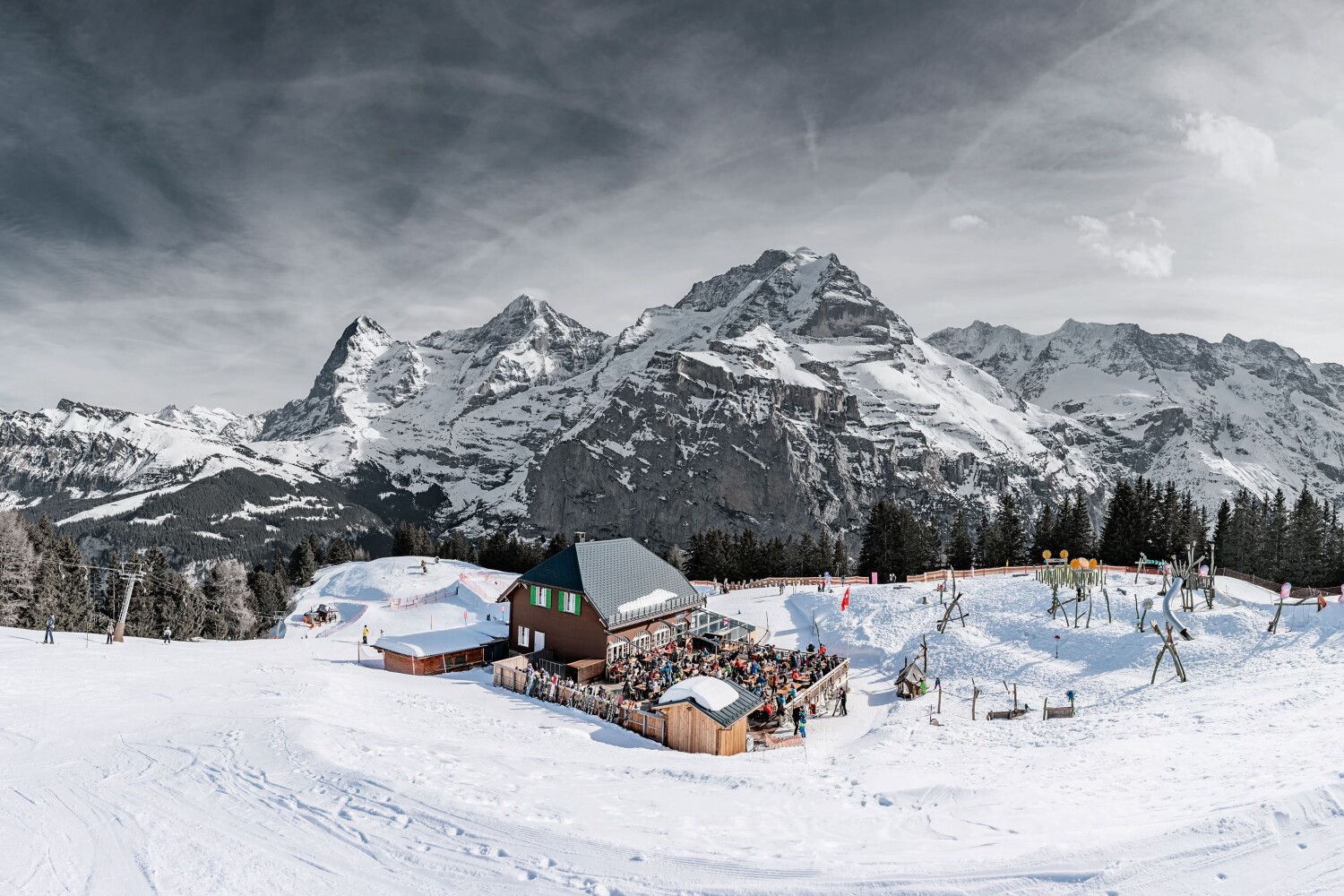 Allmendhubel Restaurant im Winter