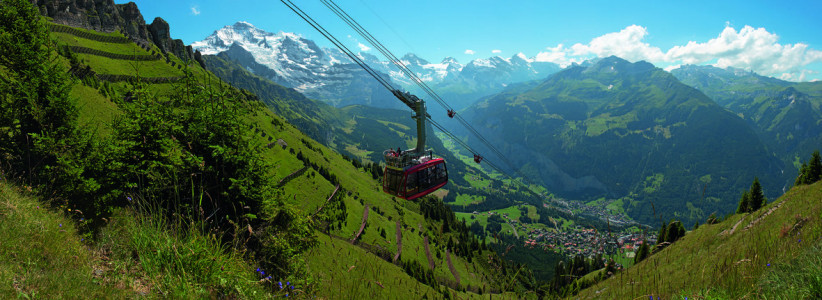 Wengen Männlichen Panorama